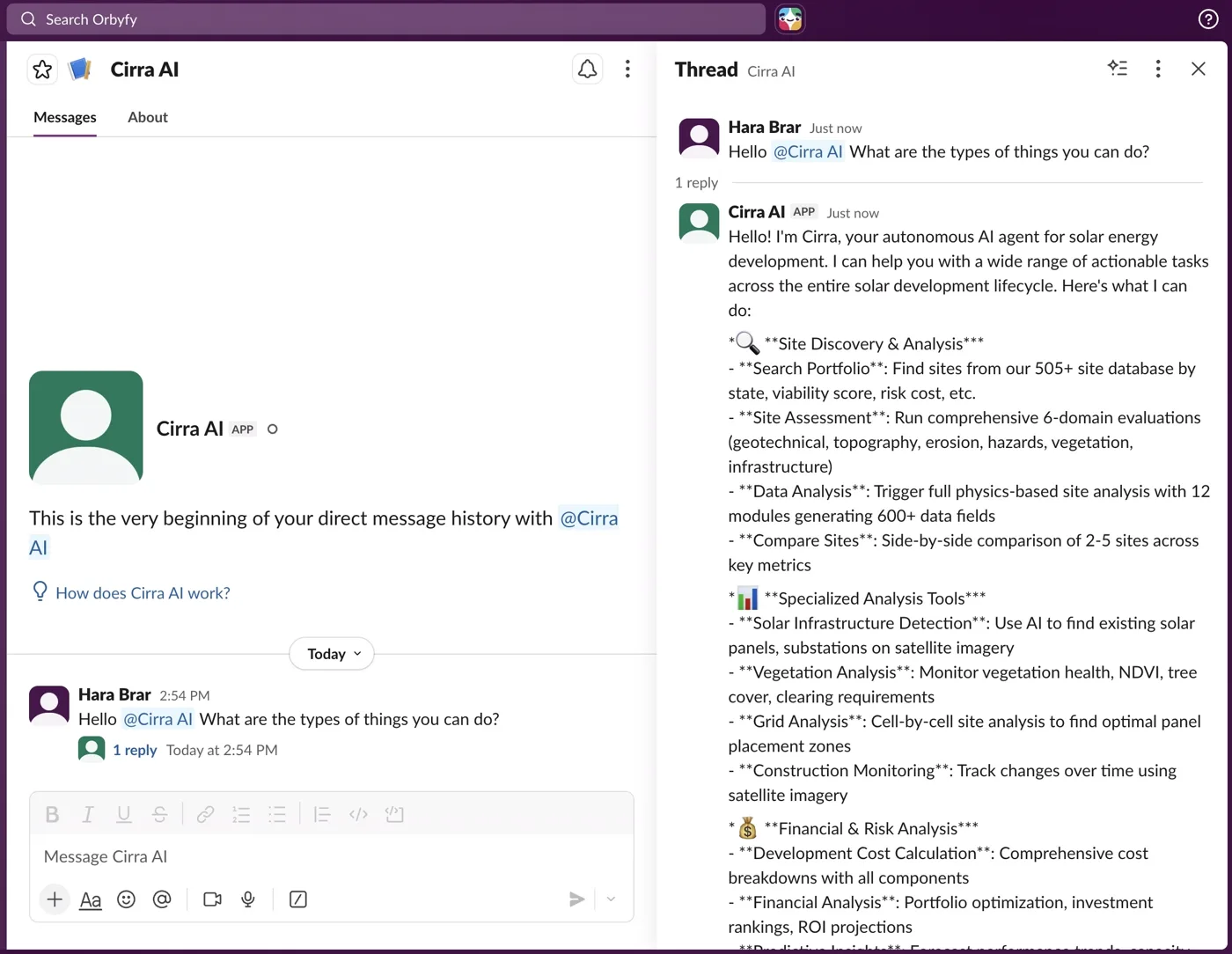 Cirra in Slack