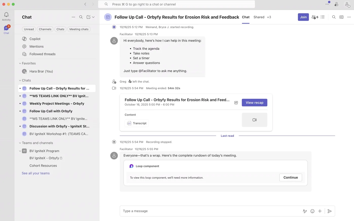 Cirra in Microsoft Teams